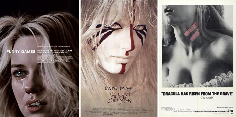 Michael Haneke's Funny Games (2007), Michael Chapman's The Clan of the Cave Bear (1986), Freddie Francis's Dracula Has Risen from the Grave (1968)